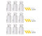 3/9pcs 3/9Pcs Radiator Accessories- Adjustable 75mm to 95mm, Replacement Towel Rail Radiator Brackets Heated Wall Fixing Mounting White For Bathroom Towel Rail Radiators(9pcs)