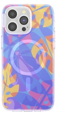 PopSockets iPhone 15 Pro Max Grip Compatible with MagSafe, Phone Case for iPhone 15 Pro Max, Wireless Charging Compatible, Case Only - Boca Palms Blue