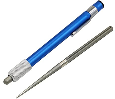 Amosfun Affilacoltelli Portatile A Penna 1 Kit Di Pietra Per Affilatura Utensile Per Ideale Per Esterni Cucina E Campeggio