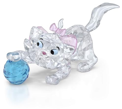 Swarovski Disney Classics The Aristocats, Marie, Soggetto con 703 Sfaccettature di Cristalli Raffigurante il Personaggio di Marie della Disney, Oggetto da Collezionare, 4,2 x 4,3 x 7,8 cm