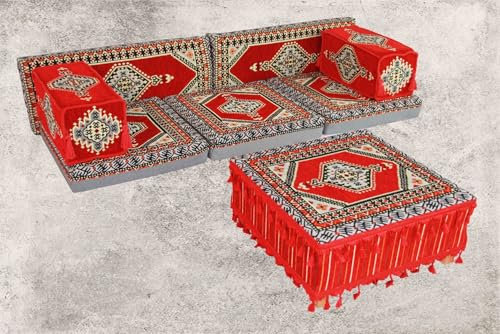 Arabisches Sofa, Kelim, Orientalische Sitzsofa, Boden Sofa, Sark Kösesi, Osmanlisches Sitz, Orientalische Sitzkissen, Sitzkissen