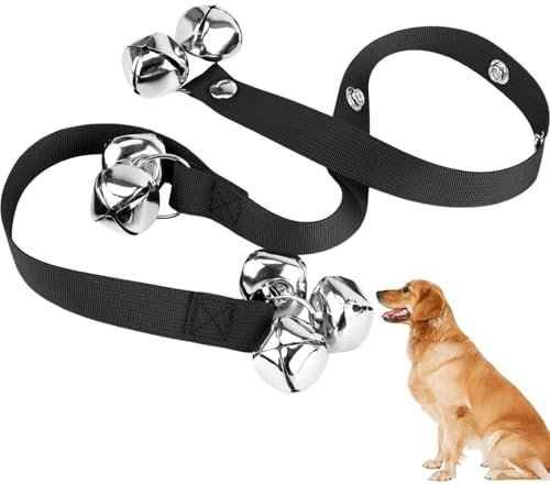 Hundeglocken, um nach draußen zu gehen, Hundeglocken nach draußen zu gehen, verstellbare Trainings -Hundetürglocke mit 7 extra großen Lauten Glocken, tragbare Hundeglocke für Töpfchen Ihren Welpen