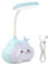 Elitecran Lampe de bureau pour enfants, veilleuse pour Fille, LED Lampe de Bureau Sans Fil, Liseuse Lampe de Chevet Kawaii Avec bras Flexible, Lampe de Lecture à économie D'énergie, Rechargeable USB