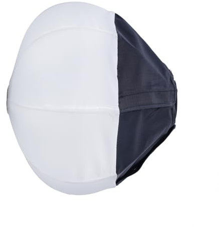 JNJOOD Softbox linterna de 30 cm con mini casquillo Bowens, difusor de bola de liberación rápida, modificador de luz para mini lámpara COB de exterior