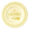Guzzini - Piatto dessert melamina Josephine 'Table Decor' (Giallo Polvere)
