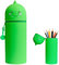 HIQE-FL Stand up Federmäppchen,Silikon Federmäppchen,2-in-1 Weiche Silikontasche,Tier Stifthalter,Cartoon Federmäppchen,Federtasche aus Weichem Silikon für Stifte (DD)