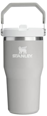 Stanley IceFlow Flip Straw Thermobecher mit Strohhalm, 0.6 Liter, Aschgrau
