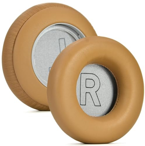 Ersatz-Ohrpolster für Bang & Olufsen Beoplay H9 H7 H9i Kopfhörer, Proteinleder Schwamm Weiches Atmungsaktiv Ersatzpolster Kopfhörer-Hülle mit Schnalle (Kaki-Protein,1:1)