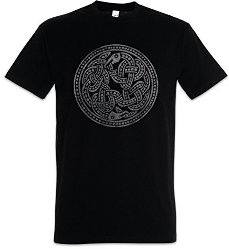 Urban Backwoods Norse Snakes Herren T-Shirt Schwarz Größe XL