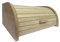 Wooden Bread Bin with Sliding Lid, Dense Wood, Raw Wood, Small