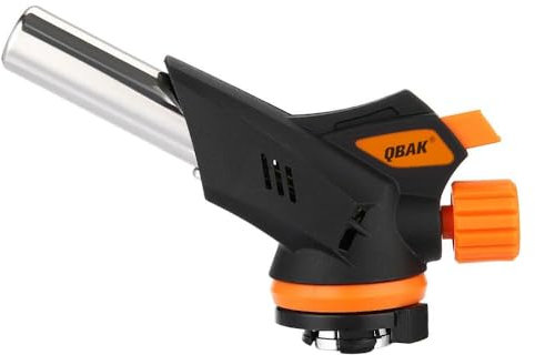 Space Home Qback - Tête de Chalumeau à Gaz avec Adaptateur - Chalumeau de Cuisine - Briquet - Ø 22 mm - Design 1