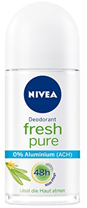 NIVEA Deo-Roller für Frauen, Ohne Aluminium, Deo-Schutz, 50 ml Roll-On, Fresh Pure