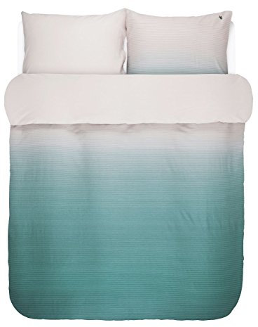Marc O Polo Mako-Satin Wendebettwäsche Lalani Aqua 1 Bettbezug 200 x 220 cm + 2 Kissenbezüge 80 x 80 cm