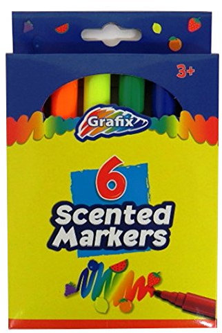 Grafix Scented Markers, Pack of 6