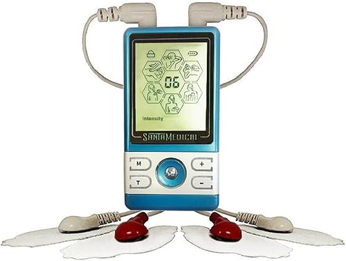 Santamedical Tens Unit Electronic Pulse Massager with Rechargeable Battery