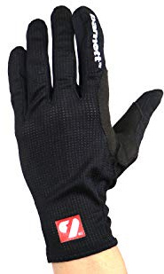 BARNETT NBG-18 Gloves for Rollerski - cross-country - road bike - running - Black (X-Small)