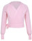 TiaoBug Mädchen Langarm Ballett Top zum Wickeln Pullover Strickjacke Bolero Top Cardigan warme Oberteile Ballettkleidung in Rosa Blau Rosa 98-104