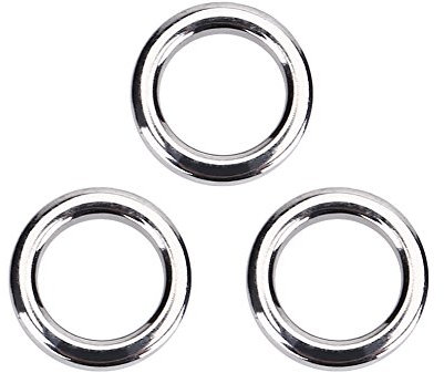 Tihebeyan 50 STÜCKE Edelstahl Angeln Split Ring hochfesten Durable Circle Lure Ring Verbindungsstück im Salzwasser Nützlichen Fischen Werkzeug(S)