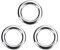 Tihebeyan 50 STÜCKE Edelstahl Angeln Split Ring hochfesten Durable Circle Lure Ring Verbindungsstück im Salzwasser Nützlichen Fischen Werkzeug(S)