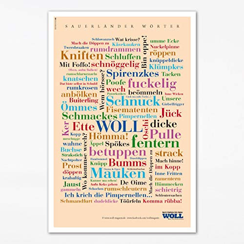 Poster Sauerländer Wörter (30x40 cm)