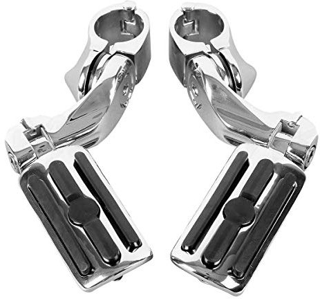 TCMT Repose-pieds Autoroute pour Harley Softail Sportster Electra Road Glide Road King Street Glide avec protection moteur 3,2 cm 1 1/4 Highway Bar