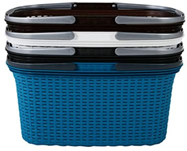 Rival R37600 Wäschekorb Rattan-Design, 32 Liter, 56 x 37 x 28 cm (Farbe zufällig, 5er Pack)