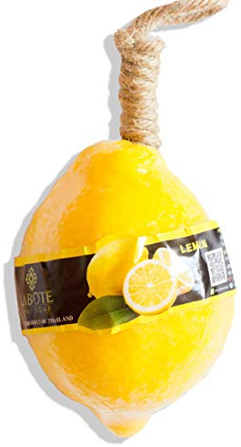 LABOTE Handgemachte thailändische Bio Naturseife Zitrone mit typischem Duft, 10 Stück, 1000 g
