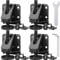 Leveling Feet Heavy Duty Furniture Levelers Adjustable Table Leg Leveler w/Lock Nuts for Furniture,Table, Cabinets, Workbench,Shelving Units and More,Black (Heavy Duty Furniture Levelers Black 4P)