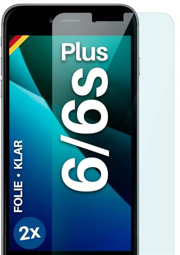 moex für iPhone 6s Plus / 6 Plus Schutzfolie Displayschutz Folie Ultra-klar HD 0,2 mm kompatibel mit jeder Hülle, Anbringen ohne Blasen, Handyfolie Extra Kratzfest, FlexProtect 3 Stück