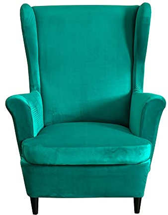 CHNSHOME Sesselhusse Ohrensessel Bezüge für Sessel Bezug für einen Ohrensessel Samt 2 Stück ohrensessel sesselhusse