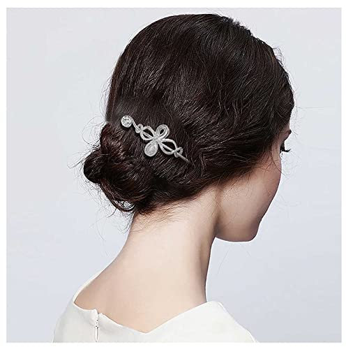 Inilbran Wikinger Keltischen Haarstock Haarnadel Retro Hohlen Haarspange Haarspange Silberknoten Haarstäbchen Antike Bronze Haarnadel Haarschmuck Für Frauen Und Mädchen Kopfschmuck (Stil B)