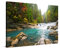 PICANOVA – Bosque Río Cascada 60x40cm – Cuadro sobre Lienzo – Imagen Impresión Montado sobre Marco De Madera – Cuadro Decoración Moderno para Salón o Dormitorio – Colección Bosque