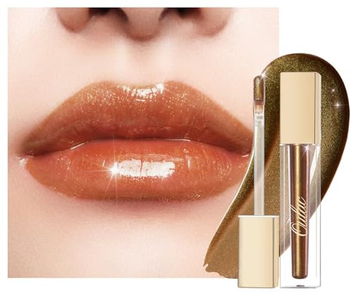 Oulac Shimmer Liquid Lipstick High-Shine Glitter Lip Gloss for Women Shimmer Non-Sticky Glossy Finish Liquid Lipstick Hydrating Lip Gloss Fuller-looking Lip Makeup Vegan & Cruelty-Free 07