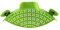 FUYTERY Colador de pasta de silicona resistente al calor con clip para ollas Herramienta de cocina (Verde)