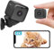 CUSFLYX [Neu] 4K Mini WiFi Kamera | Baby Haustier Überwachungskameras | 1000 Mah Eingebauter Akku | Auto Nachtsicht | Bewegungserkennung Alarmmeldung | Cloud/TF | App-Wiedergabeprüfung | Nur 2.4G