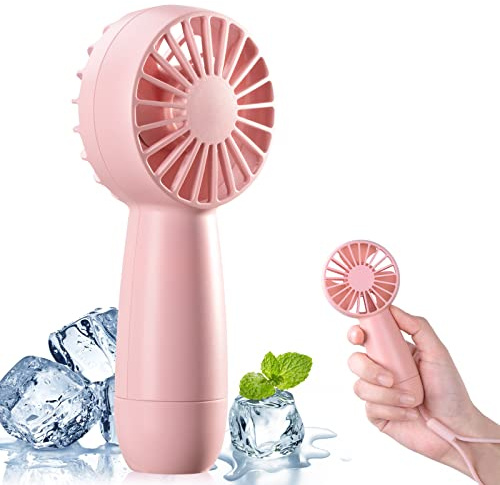 BOSONER Handventilator Tragbarer Mini Ventilator: 4800mAh Hand Ventilator Klein USB Portable Fan mit 3 Geschwindigkeitsstufen - Handventilator Akku Aufladbar für Sommer Reisen Büro Zuhause