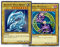 YU GI OH Anime Karten als Poster, Blue-Eyes White Dragon/Dark Magician | 2er Set DIN A3 (297 x 420 mm) Matt