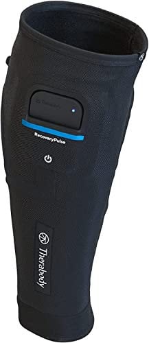 Therabody RecoveryPulse Calf Kompressions- und Vibrationsmanschette für unterwegs, reduziert Schmerzen in den Unterschenkeln, erhöht Flexibilität, Durchblutung und beschleunigt die Erholung (klein)