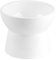 Raised Ceramic Cat Water Bowl - Elevated Cat Food Bowl Anti Vomiting - Wide and Whisker Friendly - Microwave and Dishwasher Safe - 550 ml