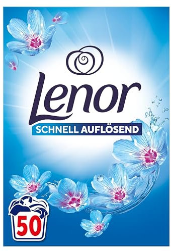 LENOR Pulver Vollwaschmittel Aprilfrisch 50 Waschladungen