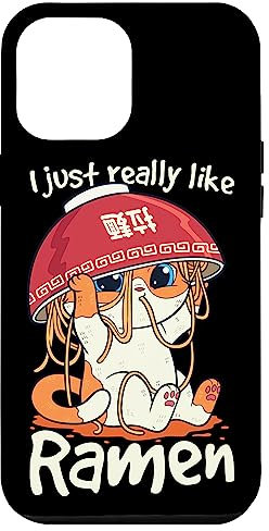 Kawaii Niedliche Anime Katze Mädchen Otaku Japanische Ramen Hülle für iPhone 12 Pro Max