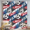 FABTOP Fußball Gardinen Verdunklungsgardine Kinder Jungen Sport Vorhänge 3D-Druck Fußball Kunst Gardinen Blickdicht Für Kinderzimmer Wohnzimmer (3,183×160BxH (91.5×160cm×2))