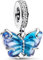 TINSLO Ciondolo Argento Sterling 925 con Cubic Zirconia Pendenti per Pandora Braccialetti, Compatibile con Braccialetti e Collane europei, perfetto Regali per Moglie e Ragazze