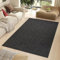 TAPISO Nizza Teppich Anthrazit Einfarbig Melange Anti Rutsch Loop-Teppich Waschbar Wohnzimmer Schlafzimmer Büro Pflegeleicht ÖKO-TEX 300 x 400 cm