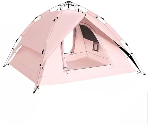 Zelt, Campingzelt, Zusammenklappbares, Tragbares, Vollautomatisches, Schnell Zu Öffnendes, Wasserdichtes Sonnenschutzzelt Für Camping, Zelte Für Camping, Strandzelt (Color : Cherry Blossom pink)