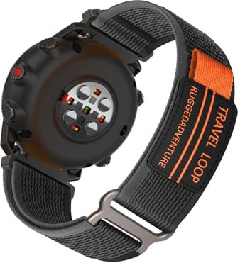 Nylon Armband Kompatibel mit Polar Grit X Pro Armbänder Sport Armband für Damen Herren Sportarmband Adjustable Textil Loop Ersatzarmband für Polar Grit X Pro (B,Nylon)