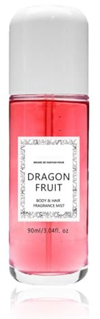 Vanilla Skin Vanille Parfüm - Vanilleextrakt Körper- Und Haarduftnebel, Vanille Haar & Körper Parfümspray, 90 ml Reisegröße Lang Anhaltender Parfümspray Für Dating-Reisen (Drachen Frucht)