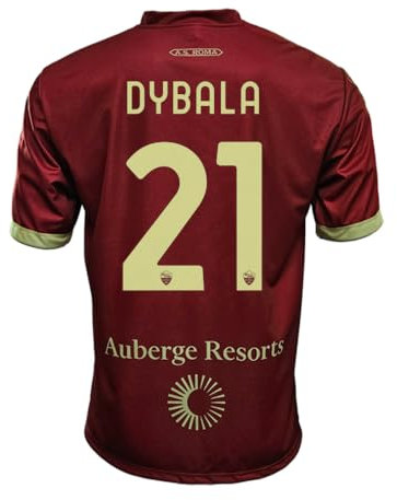 AS Roma Maglia Replica Ufficiale, Dybala, Rossa Home, XL