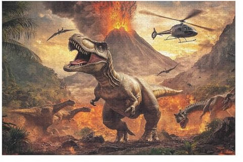 2000-teiliges Puzzle Für Erwachsene Jurassic World Perfekte Buchstaben Auf Der Rückseite Staubfrei Heimdekoration Herausforderungsspielzeug Geeignet Für Männer Frauen25 70x100cmMbT425