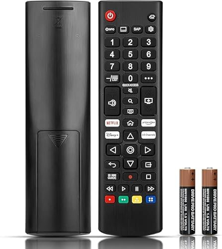Universal Remote for LG TV – Compatible with 4K 8k UHD LED LCD Smart TVs with Netflix, Video, LG Channels Button, Disney Plus, Easy Setup, Infrared Control, Battery Powered